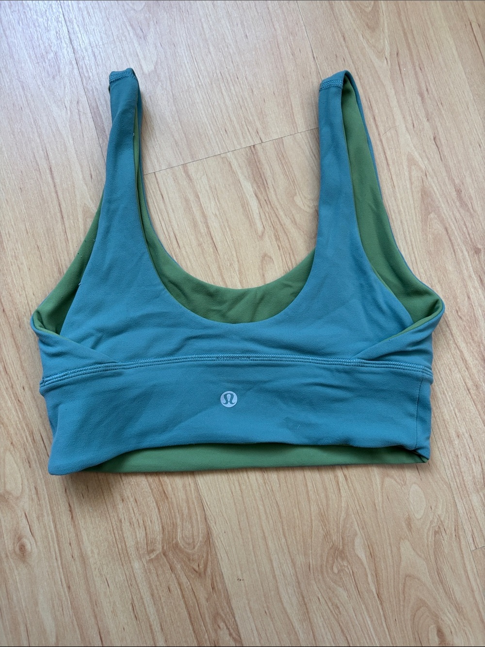 lululemon athletica Reversible Teal & Olive Green Sports Bra